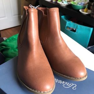 Brown ankle booties